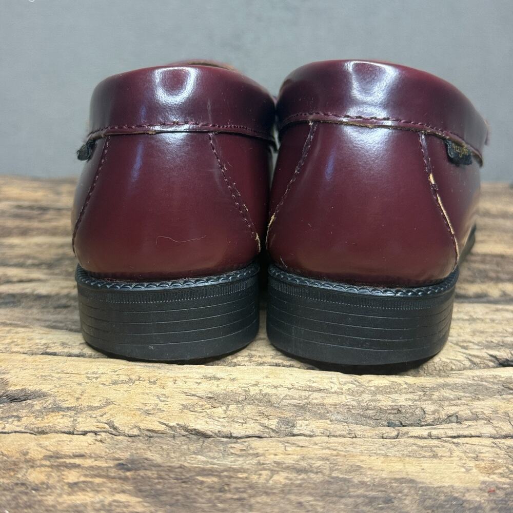 G.H. Bass Weejuns Madison Penny Loafers Burgundy Red Loafers Size 6 M VGUC - Picture 5 of 12